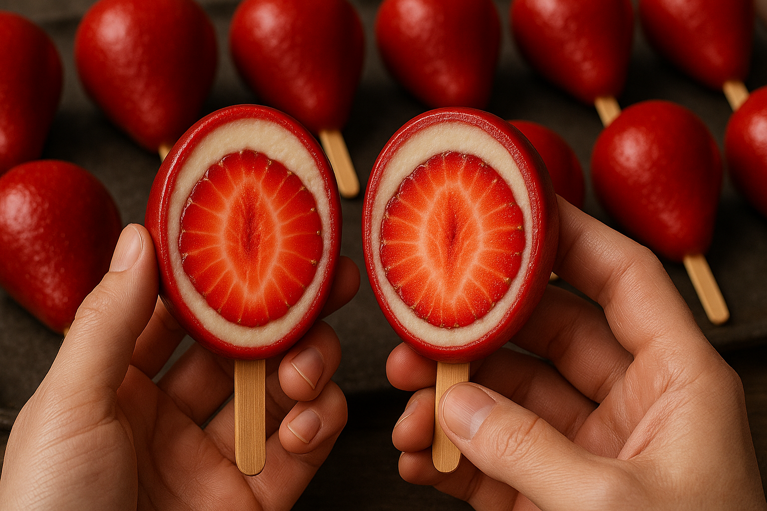 Morango do Amor Gourmet com Brigadeiro de Ninho e Calda Crocante